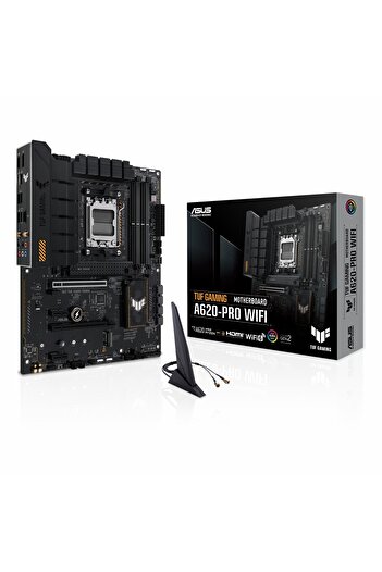 ASUS TUF Gaming A620-Pro WiFi DDR5 (7600MHz)OC M.2 HDMI/DP/USB-C PCIe 4.0 AM5 ATX Anakart