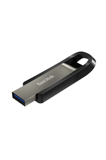 SanDisk Stick de Memorie 64GB, USB 3.2, Click SanDisk, Metal, Grey