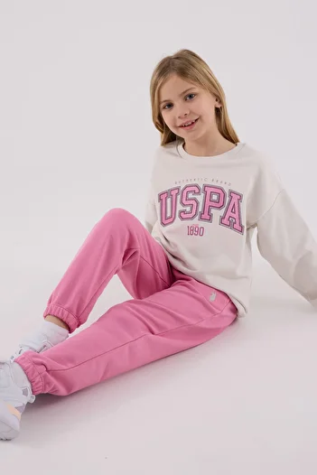U.S. Polo Assn. Σετ φόρμας για κορίτσια Polo Assn Μπεζ