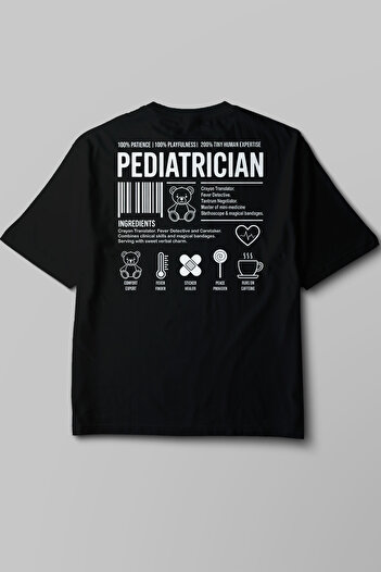 Pratik Medikal Παιδικός - Oversize T-Shirt Μαύρο Unisex