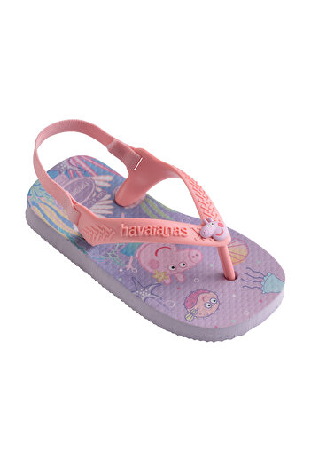 Havaianas Baby Peppa Pig Flip Flops - Quiet Lilac