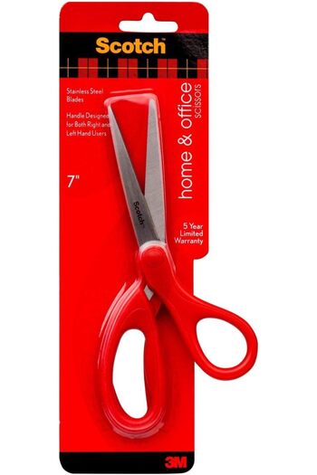 Scotch 1407 Universal Scissors, 18 cm - Red