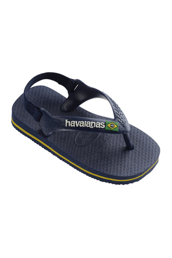 Havaianas Baby Brasil Logo II Flip Flops - Navy