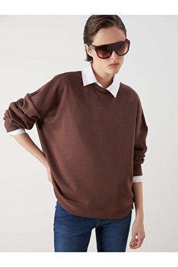 LC Waikiki Γυναικείο φούτερ LCW Vision Crew Neck Oversize (W5)