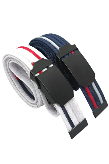 Deribond 2 Pieces Belt Blue and White Men's Palaska Style