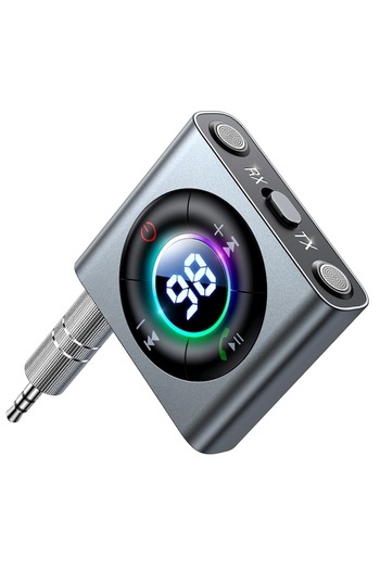 Evolium Audio Transmitter/Receiver with Digital Display, E26, Gray