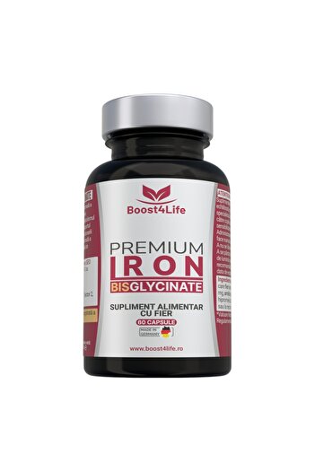Boost4Life Dietary supplement, Premium Iron Bisglycinate, Boost4Life, 71.80 mg, 60 vegan capsules