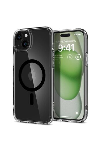 OEM Protective Case Compatible with iPhone 15, Ultra Hybrid MagSafe, H45, Soft Silicone, Black