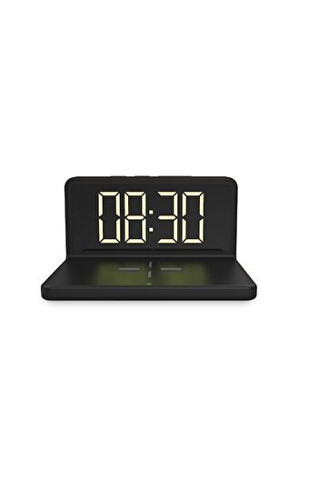 MAIDESTEPT make it simple Digital Clock with Wireless Charging for Smartphone, Alarm, LED Indicator, Auto Brightness Adjustmen