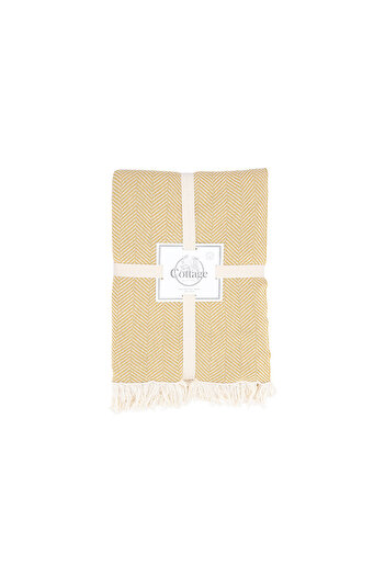 Cottage 100% Cotton Knitted Throw