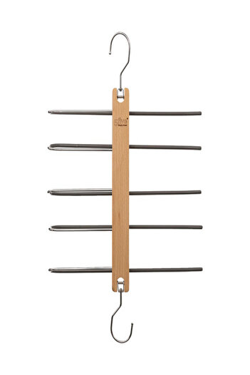 Five Simply Smart 5-Tier Wood and Metal Cloth Hanger