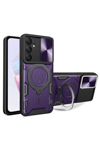 Tim High Protection Case for Samsung Galaxy A36 5G, Timaconprotect, O65, Hard Plastic, Berry Purple