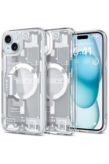 OEM Case for iPhone 15, Ultra Hybrid MagSafe Zero One, K138, White