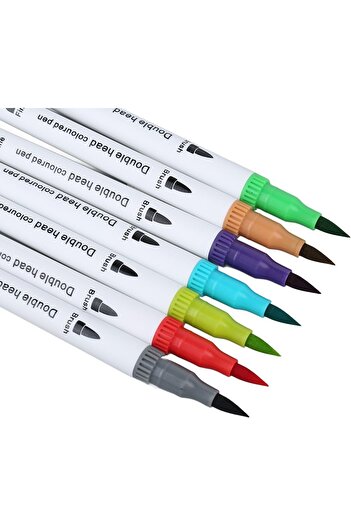 Flippy Water-Based Marker Pen Set, Flippy, 2 in 1, for Painting, Calligraphy, 120 Colors, Multicolor