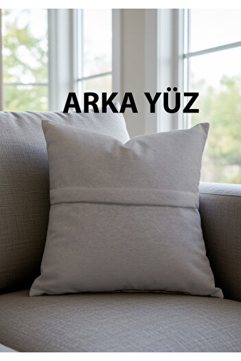 Sakallı Yılbaşı Kırlent Kılıfı 2li Set – Noel Baba ve Kardan Adam Desenli, Kırmızı Beyaz Renk