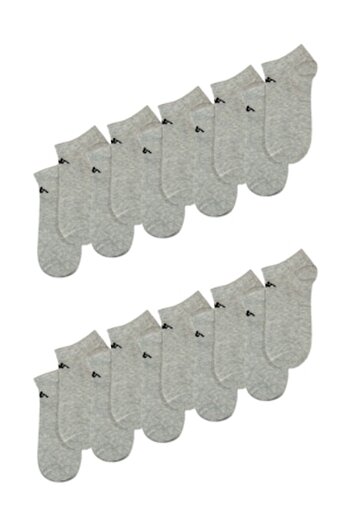 Kappa Set of 10 short socks Kappa, women, Grey Melange, EU size 36-40