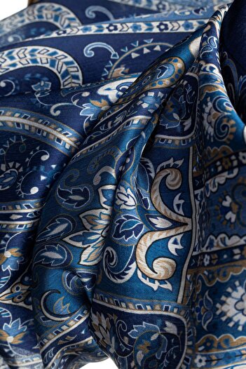 FLEUR SOİE Ocean Ethnic Pattern Janjan Shal