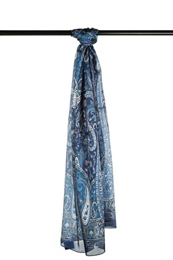 FLEUR SOİE Ocean Ethnic Pattern Janjan Shal