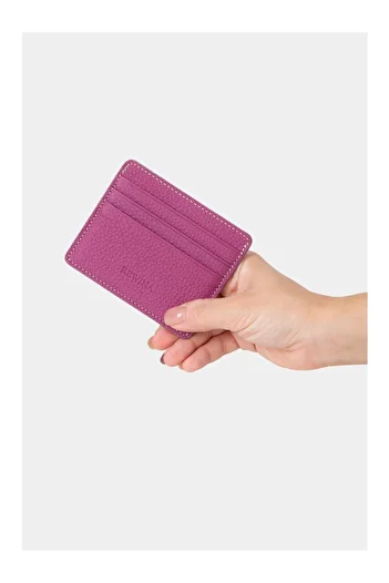 Lysande 100% Genuine Leather Unisex Card Holder Black 6 Card Slots Minimal Card Holder Wallet Slim Stylish Design