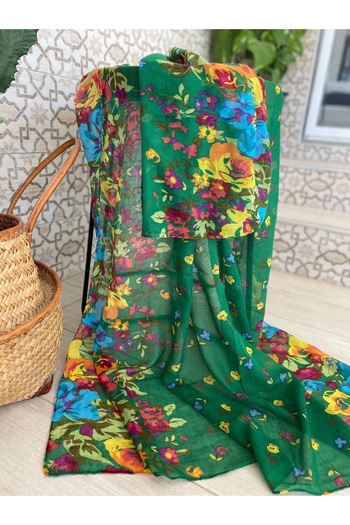 Bohemian Large Size Organic Cotton 1758076 Pareo Shawl Red/Green 1758077