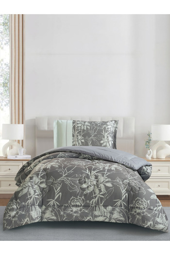Donetella 2-Piece Digital Print Comforter Set – Twin Size 170x230 cm, Soft Microfiber Bedding Set.