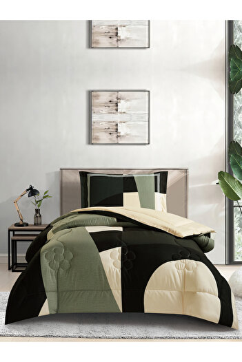 Donetella 2-Piece Digital Print Comforter Set – Twin Size 170x230 cm, Soft Microfiber Bedding Set.