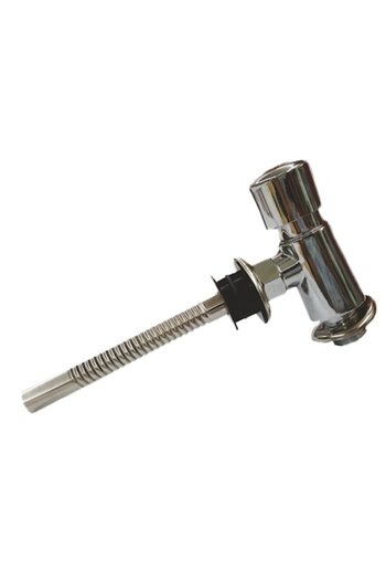 flores Urinal Faucet with Timer, Glossy Chrome