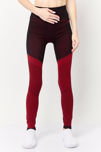 Tommy Hilfiger Women Sportswear Fit Brand Logo Training Leggings, Red
