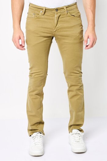 Gant Men Slim Fit Solid Stretchable Jean, Khaki