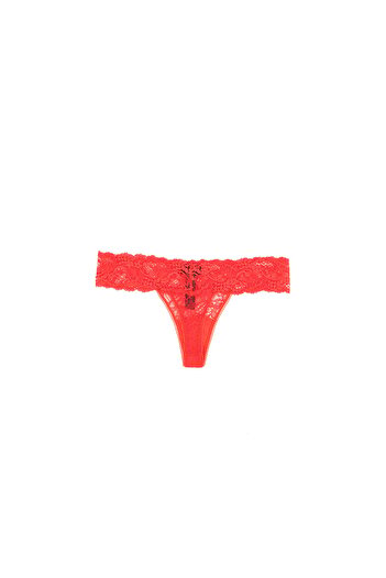 La Perla Women Freedom Lace Panties, Red
