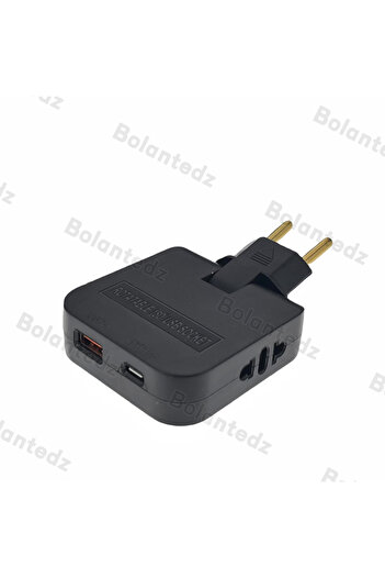 Choice black EU Extension Chargers Adapter 4 In 1 rotatable socket converter 180 Degree For Mobile Phone Ch