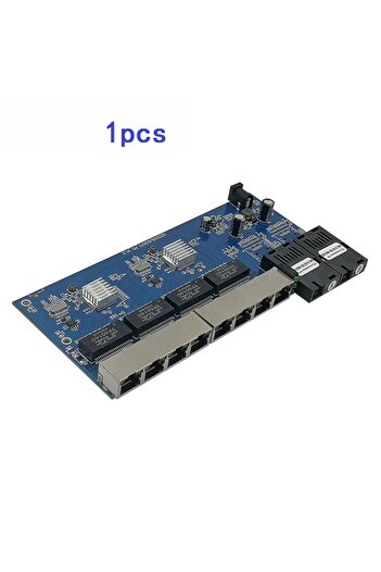 Choice 1pcs pcba Reverse PoE Switch 8 RJ45 2 SC Serat Gigabit Ethernet Switch Optical UTP Port 10/100/1000