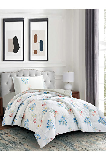 Donetella 2-Piece Digital Print Comforter Set – Twin Size 170x230 cm, Soft Microfiber Bedding Set.