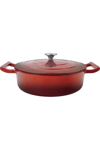 OEM Low casserole with lid, enameled cast iron, 3.30 l, 26 cm, Grunberg GR8627