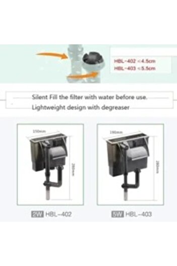 SunSun HBL-402 Filter – 300 L/h | Integrated Skimmer | 3 in 1 Filtration | Compact & Energy Efficient