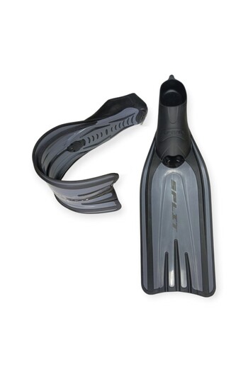 BERMUDA Split Flexible Swimmer Flippers with Gray Bag - 44-45 - Bxl586