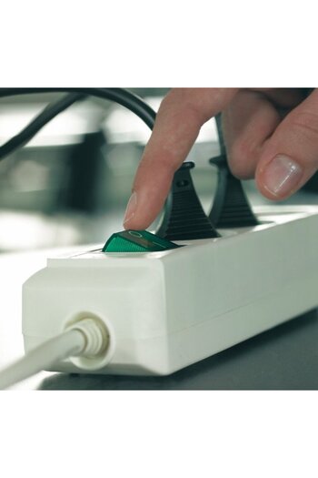 Brennenstuhl Extension cord -Line 10 sockets, 3m H05VV-F 3G1.5 White