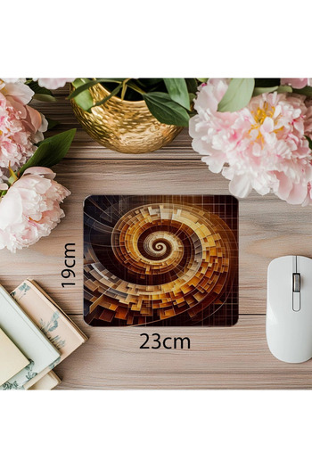 Luluyen Mouse Pad geometric cu tematică de artă matematică - 19x23 cm 2 mm dreptunghiular Mouse Pad imprimat importat