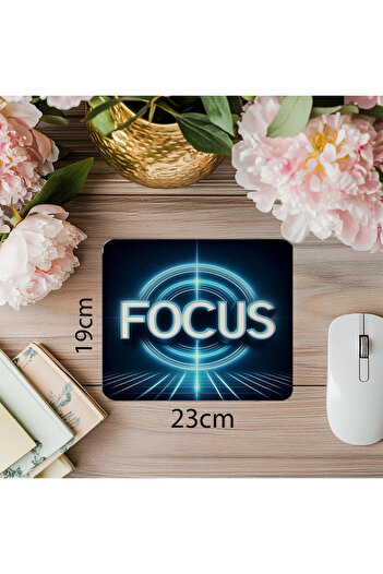 Luluyen Ποντίκι με φουτουριστική εμφάνιση Focus - 19x23 cm 2 mm Ορθογώνιο Εισαγόμενο τυπωμένο ποντίκι