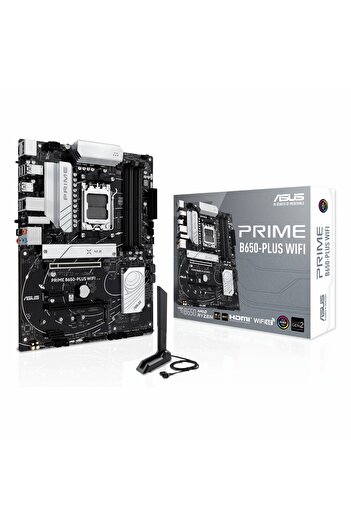 ASUS Prime B650-Plus WiFi DDR5 (7600MHz)OC M.2 HDMI/DP/USB-C PCIe 4.0 AM5 ATX Anakart
