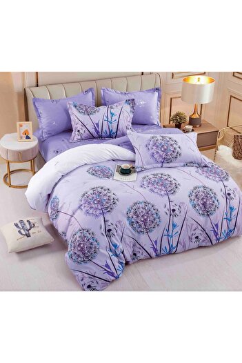 JOJO HOME Lenjerie de Pat Bumbac Finet, 1 Persoana, 4 Piese