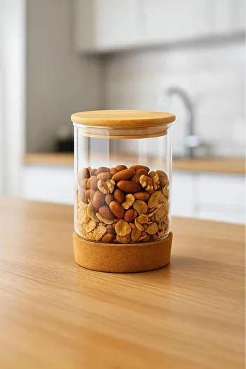 Bambum Corki - Glass Storage Container with Cork Base 130ml