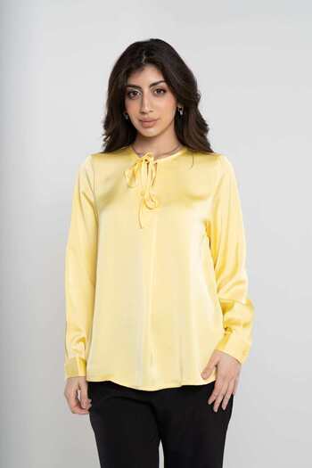 Nichii Classic Solid Long Sleeve Women's Blouse