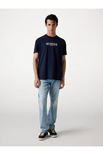 Guess Embroid Erkek Regular Fit Футболка