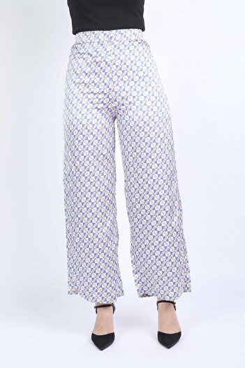 Nichii High-Waisted Printed Wide Leg Pants