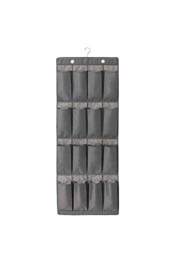 IKEA SKUBB Hanging shoe organiser w 16 pockets, dark grey