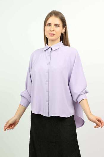 Nichii Women's Wide Formal Button-Up Shirt