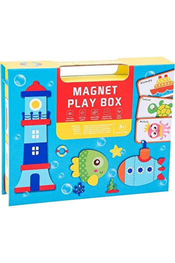 Star Master Magnetic Play Box Ocean Puzzle, 72 Pieces, Blue