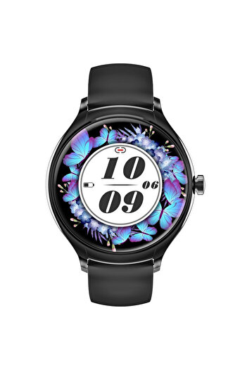 SOLTOY SOLTOY™ Kems SmartWatch, 1.39" FULL Touch Display, Metal and Silicone Strap Black