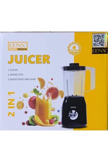 Denx Dinex 2-in-1 Blender and Grinder, 1500W 1.5L Juicer, Blendeo + 1.5L Blender, Durable Blending Performance, DX3216